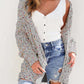 Multicolored Open Front Cardigan - Deals DejaVu