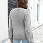 Round Neck Dropped Shoulder Sweater - Deals DejaVu