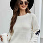 Round Neck Dropped Shoulder Sweater