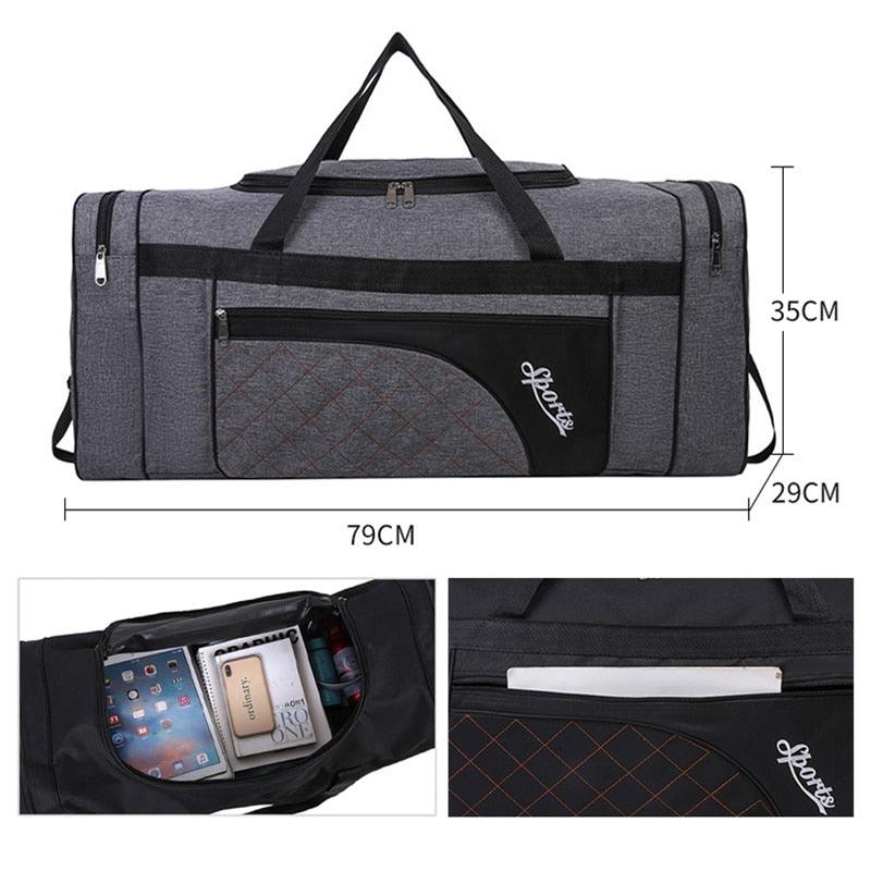 Unisex Large Capacity Portable Travel Bags - Foldable Luggage Waterproof Oxford Handbag (LT3)