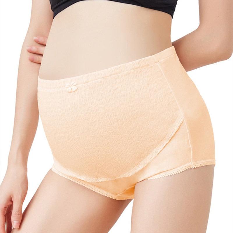 4 Pcs/lot Cotton Maternity Underwear High Waist Belly Support Pregnant Women  Underwear Adjustable Breathable Maternity Brief Panties
