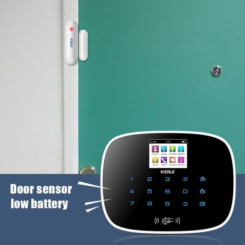 2pcs/lot 433MHz Portable Alarm Sensors Smart Home Detectors Wireless Window Door Magnet Sensor Detector For kerui Alarm System (D52)(MC8)