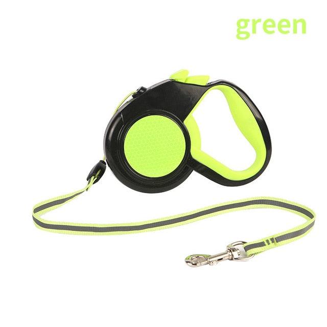 3/5/8M Durable Retractable Cat Dog Leash - Automatic Reflective Leashes - Nylon Extending Puppy Walking Running Leads (2U75)(2U70)