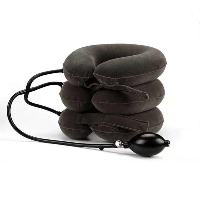 3 Layer Inflatable Air Cervical Neck Back - Pain Relief Neck Head Stretcher Pillow (D79)(6LT1)
