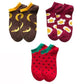 Great 3 Pairs/Set Women's Cotton Funny Ankle Socks - Print Animal Cartoon Hip hop Socks (2WH1)