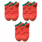 Great 3 Pairs/Set Women's Cotton Funny Ankle Socks - Print Animal Cartoon Hip hop Socks (2WH1)
