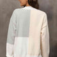 Color Block Crewneck Drop Shoulder Sweater - Deals DejaVu