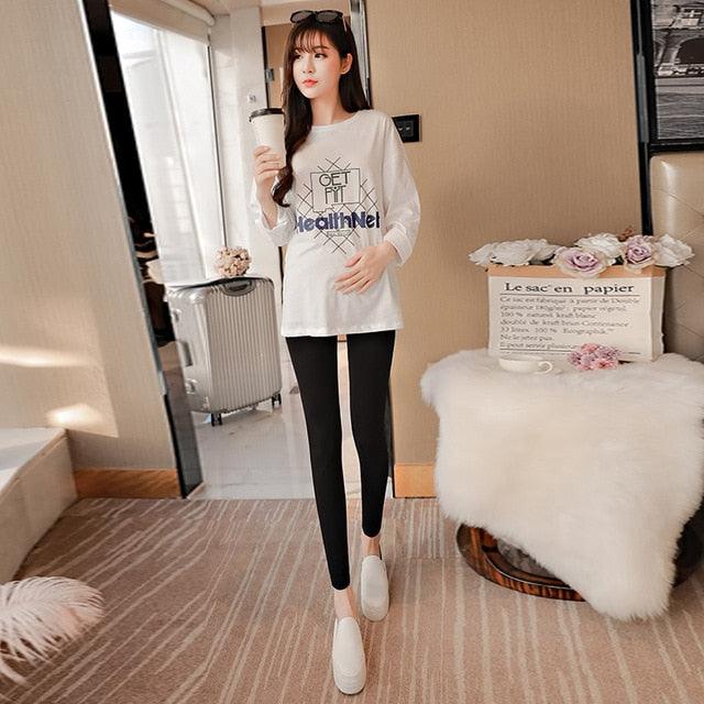 Nice Across V Low Waist Belly Maternity Legging - Spring Autumn Fashion Knitted Clothes For Pregnant Women (F6)(7Z2)(2Z7)