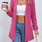 Open Front Dropped Shoulder Cardigan