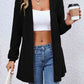 Open Front Dropped Shoulder Cardigan