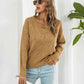 Openwork V-Neck Sweater