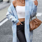 Plaid Dropped Shoulder Cardigan with Pocket - Deals DejaVu