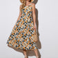 Floral Tie-Back Sleeveless Midi Dress (BWD)(WS06)T - Deals DejaVu