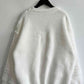 Pearl Detail Round Neck Long Sleeve Sweater - Deals DejaVu
