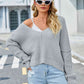 V-Neck Long Sleeve Sweater