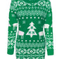 Christmas Element Round Neck Mini Sweater Dress (MWBT) T - Deals DejaVu