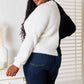 Woven Right Contrast Button-Front V-Neck Cardigan - Deals DejaVu