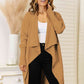 Long Sleeve Open Front Longline Cardigan - Deals DejaVu