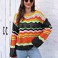 Openwork Round Neck Knit Top