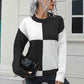 Contrast Drop Shoulder Sweater