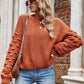 Weekend Style Rib-Knit Dropped Shoulder Sweater - Deals DejaVu