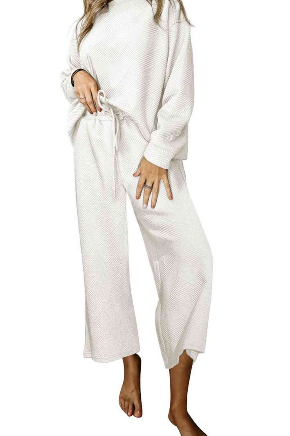 Dropped Shoulder Top and Pants Set (BFD) T - Deals DejaVu