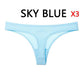 Cute 3pcs/Lot Summer New Seamless Women Sexy Panties - Low Waist Solid Color Thong Ultra Thin (D28)(TSP4)