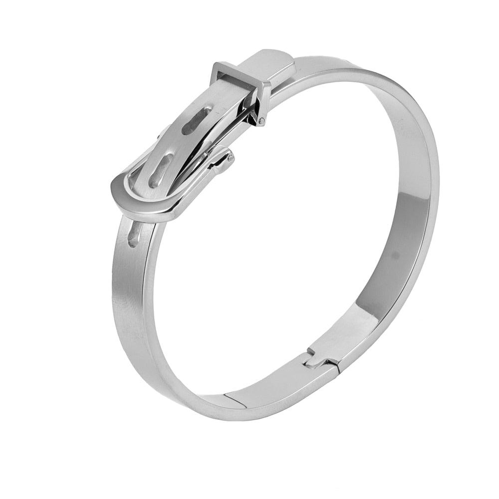 3pcs/Set Classic Stainless Steel Bangle Luxury Cuff Bracelets - Men Fashion Titanium Steel (D83)(MJ3)