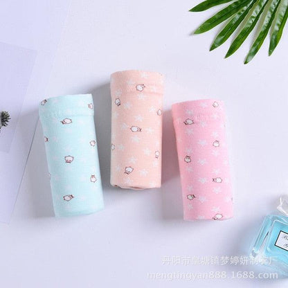 3pcs/lot Cotton Women 's High-waist Classic Briefs - Soft Abdomen care - Underwear Intimates Pregnant Panties (5Z2)(F6)