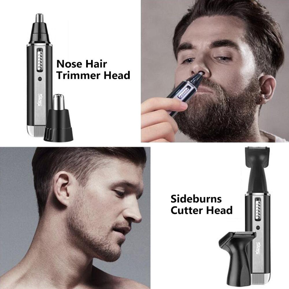 4 In 1 Electric Nose Ear Hair Trimmer USB Rechargeable Beard Eyebrow Razor Cordless Clipper (M5)(1U86)(BD6)(1U45)