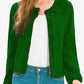 Collared Long Sleeve Button Down Cardigan - Deals DejaVu