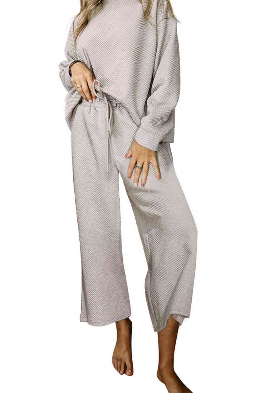 Dropped Shoulder Top and Pants Set (BFD) T - Deals DejaVu