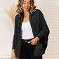 Open Front Cardigan with Pockets - Deals DejaVu