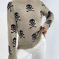 Patterned Drop Shoulder Sweater - Deals DejaVu