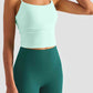 Gathered Detail Cropped Sports Cami