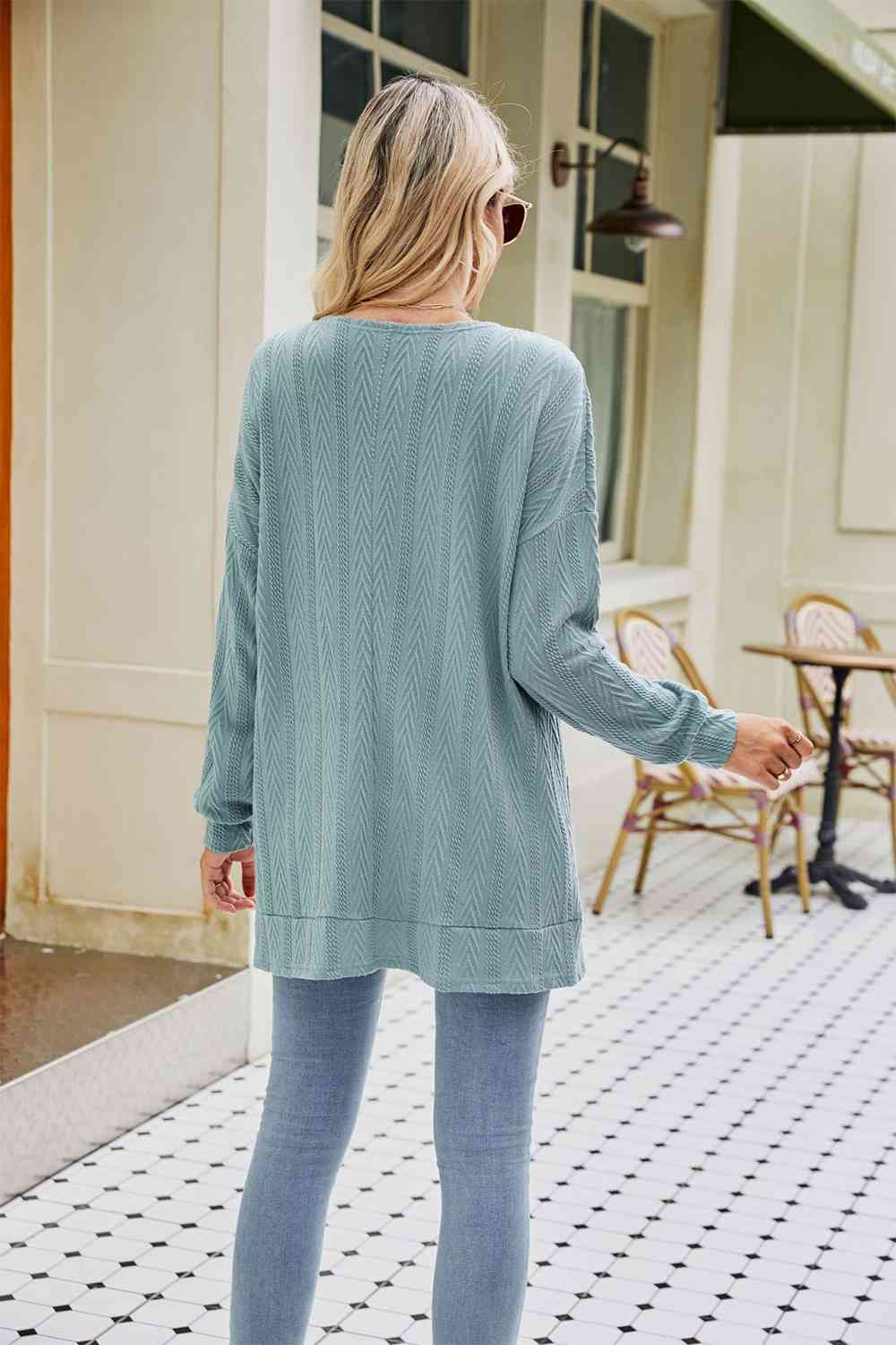 Long Sleeve Pocketed Cardigan - Deals DejaVu