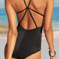 Ladder Cutout Strappy One-Piece Swimsuit (TB10D) T