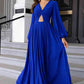 Twist Front Cutout Long Sleeve Dress (BWM) T - Deals DejaVu