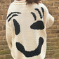 Contrast Drop Shoulder Long Sleeve Sweater