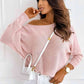 Ribbed Boat Neck Sweater - Deals DejaVu