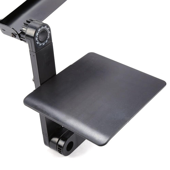 48x26cm Folding Computer Desk Laptop Stand With Mouse Plate Tray - Aluminum Laptop Notebook Desk Stand (TL1)(CA4)(1U51)(1U52)