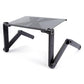48x26cm Folding Computer Desk Laptop Stand With Mouse Plate Tray - Aluminum Laptop Notebook Desk Stand (TL1)(CA4)(1U51)(1U52)