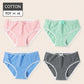 Cute 4Pcs Fashion Women Low Waist Panties - Solid Girls Briefs Comfort Cotton Healthy Lingerie (TSP3)(TSP1)