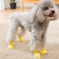 4Pcs/set Pet Dog Rain Shoes - Dog Booties Rubber Portable Anti Slip Waterproof Dog Cat Rain Shoes (2U69)