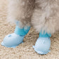 4Pcs/set Pet Dog Rain Shoes - Dog Booties Rubber Portable Anti Slip Waterproof Dog Cat Rain Shoes (2U69)