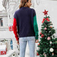 Christmas Color Block Knit Pullover - Deals DejaVu