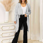 Long Sleeve Open Front Longline Cardigan - Deals DejaVu