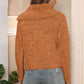 Asymmetrical Neck Long Sleeve Pullover Sweater - Deals DejaVu
