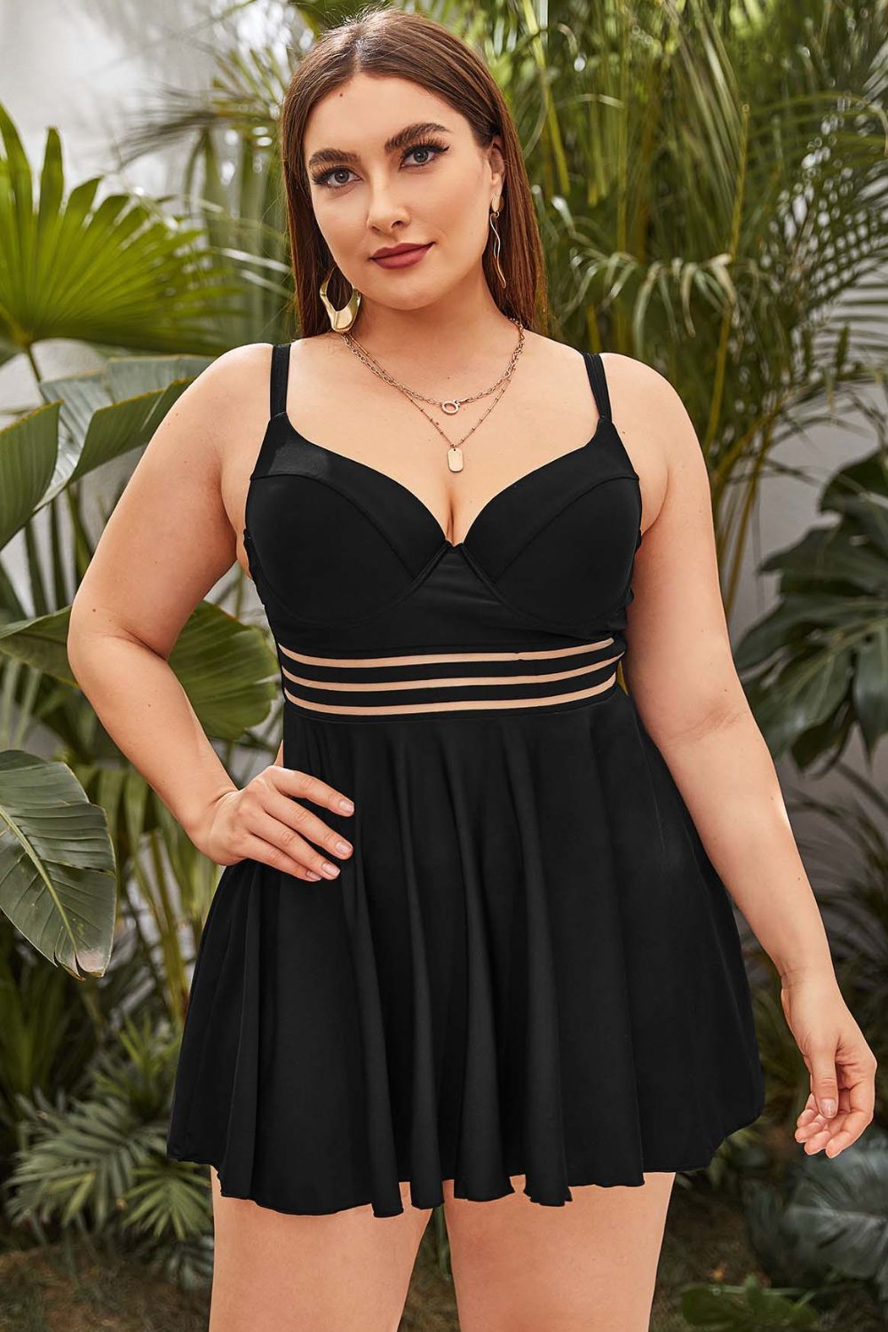 Plus Size Two-Piece Swimsuit (TB13D) T - Deals DejaVu