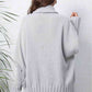 Turtle Neck Long Sleeve Ribbed Sweater